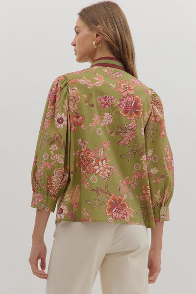 Olivia Floral Print Top