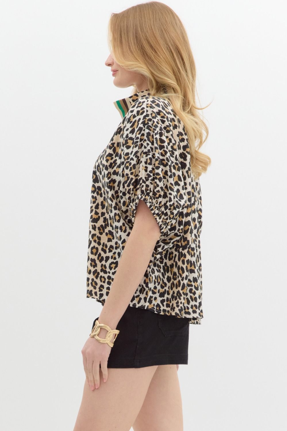 Coleen Animal Print Top
