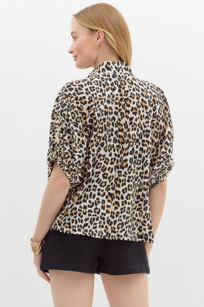 Coleen Animal Print Top