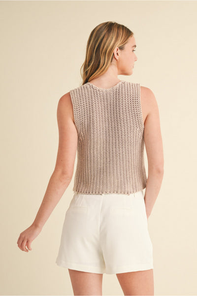 Annie Cropped Sweater Top