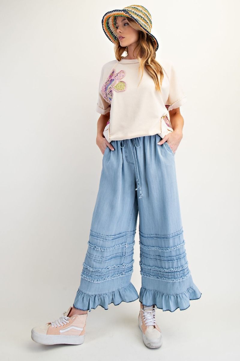 Trace Wide Leg Tencel Pants