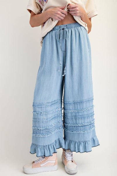 Trace Wide Leg Tencel Pants