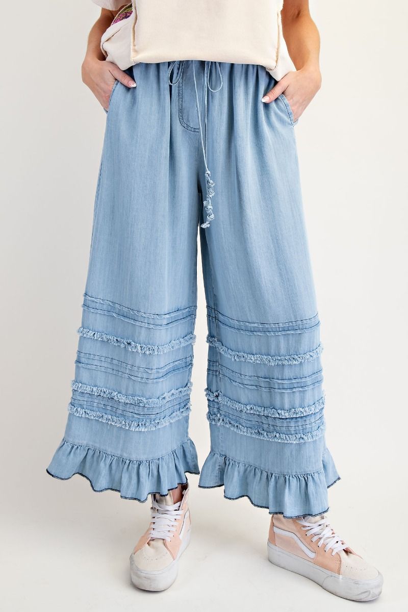 Trace Wide Leg Tencel Pants