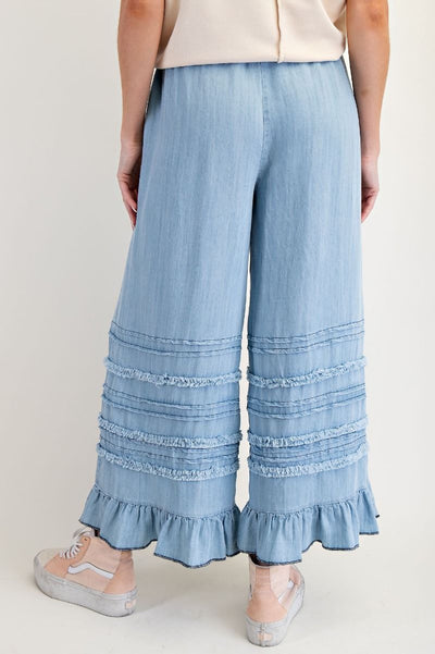Trace Wide Leg Tencel Pants