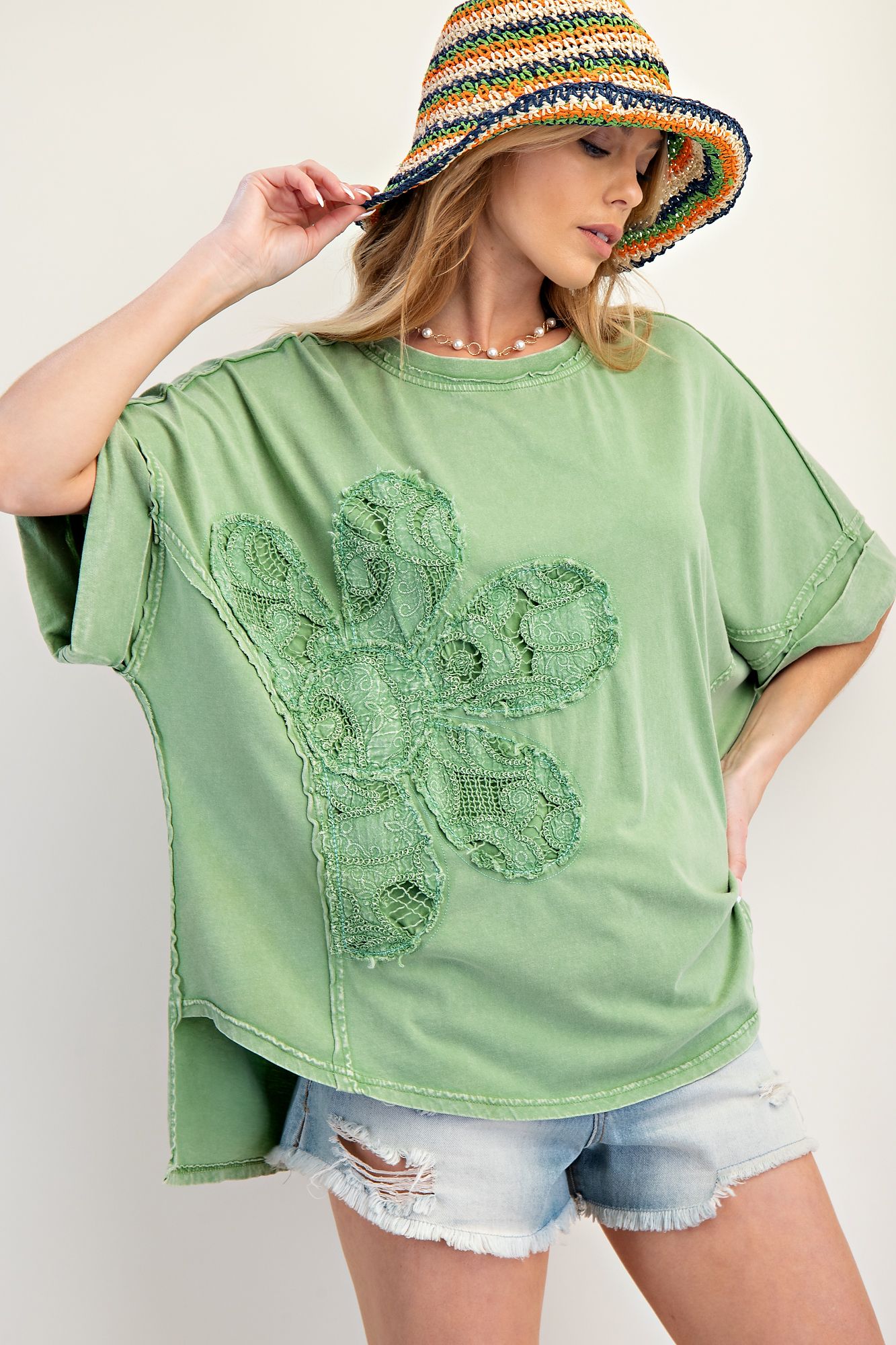 Lacey Mineral Washed Top