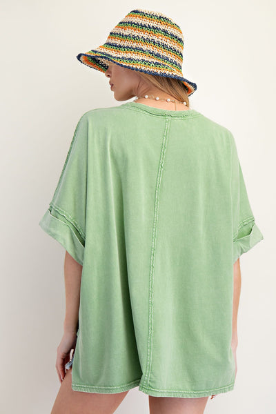 Lacey Mineral Washed Top