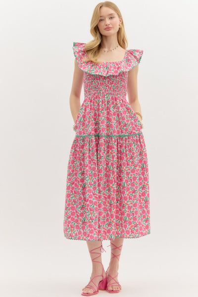 Destiny Floral Midi Dress