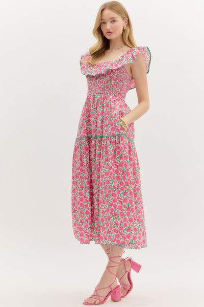 Destiny Floral Midi Dress