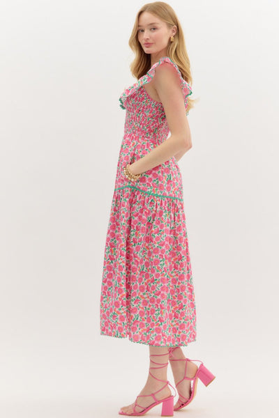 Destiny Floral Midi Dress