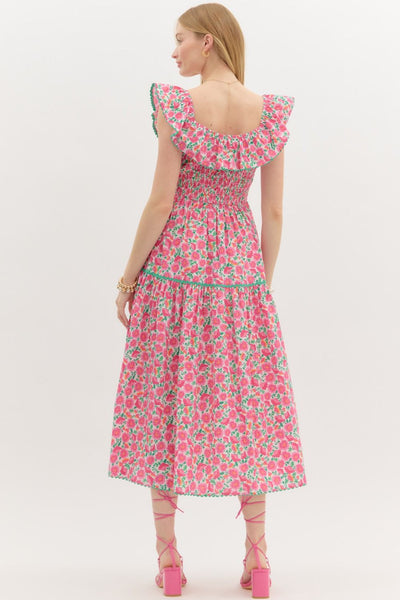 Destiny Floral Midi Dress