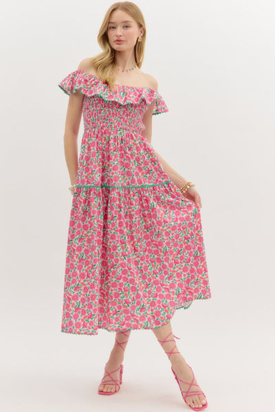 Destiny Floral Midi Dress