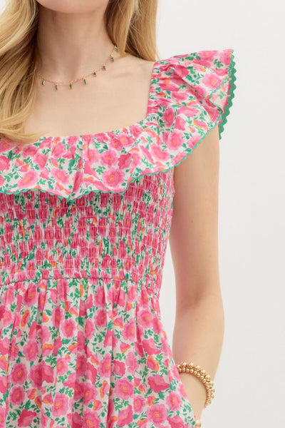 Destiny Floral Midi Dress