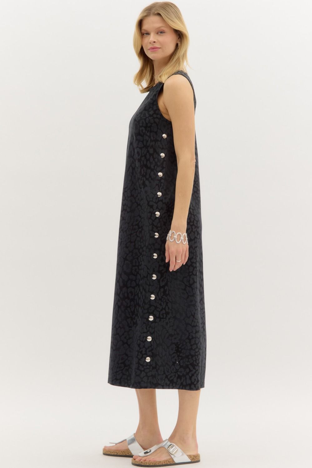 Millie Leopard Midi Dress