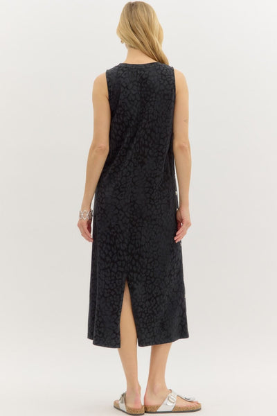 Millie Leopard Midi Dress