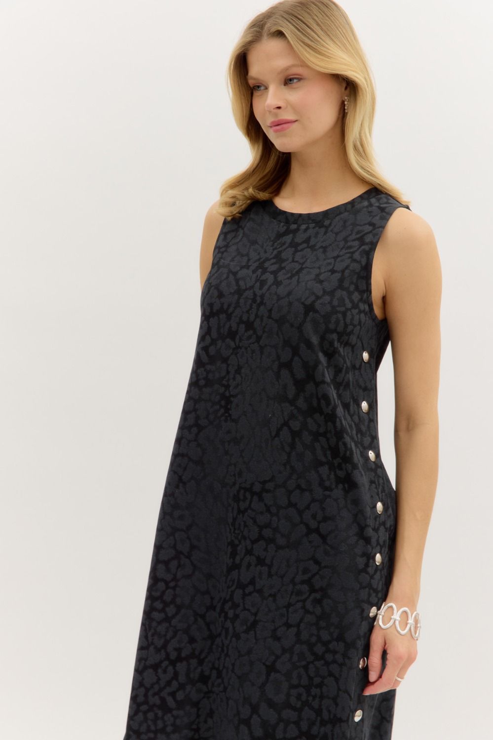 Millie Leopard Midi Dress