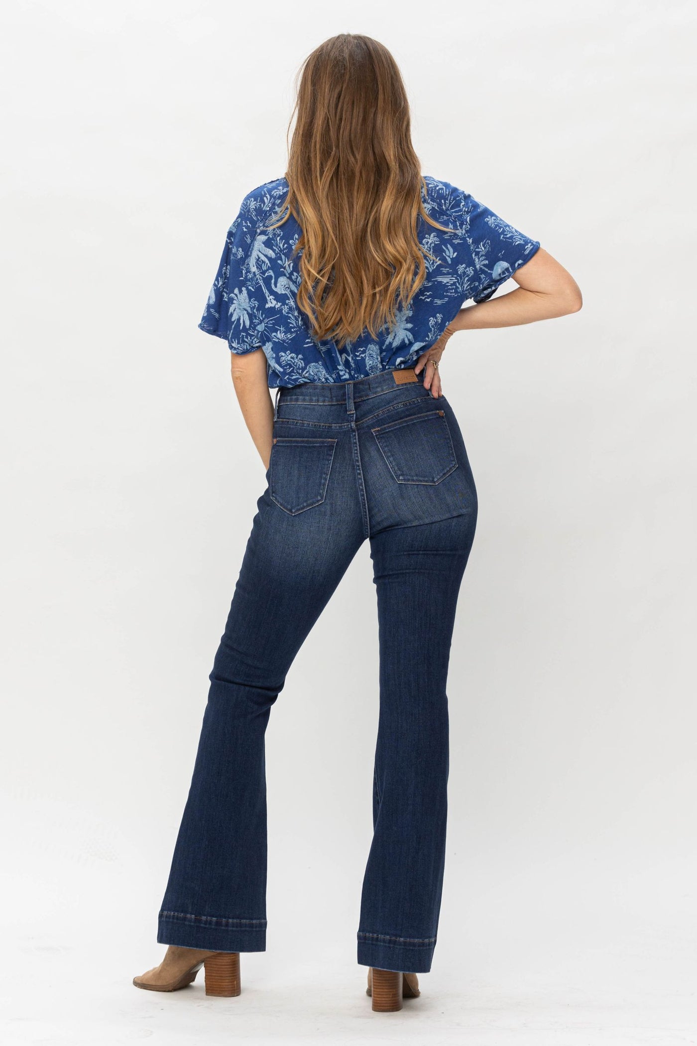 Judy Blue Button Fly Trouser Flare