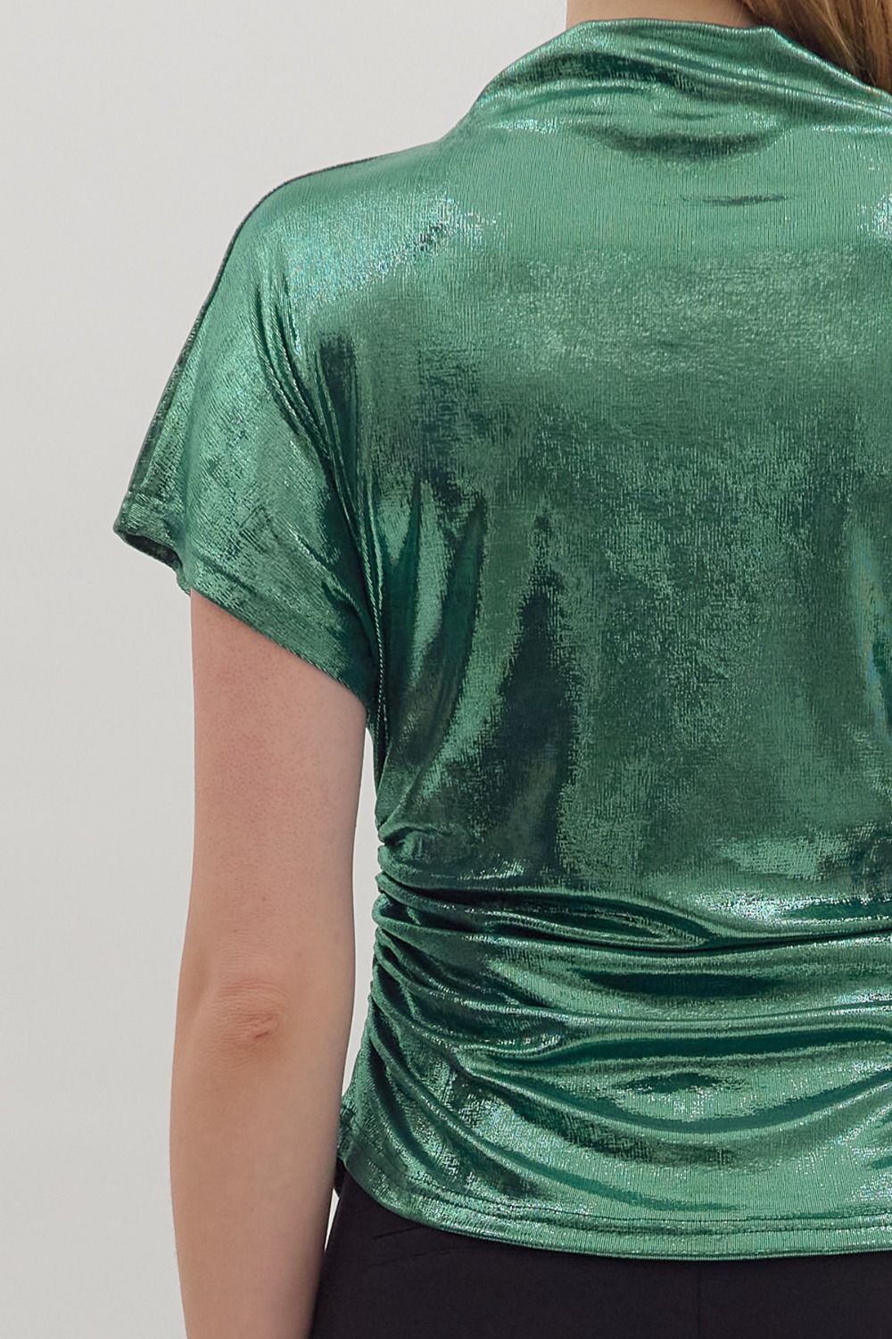 Michelle Metallic Top