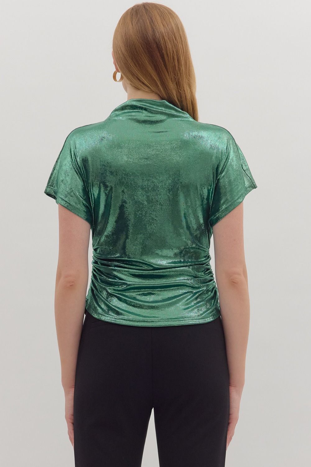 Michelle Metallic Top