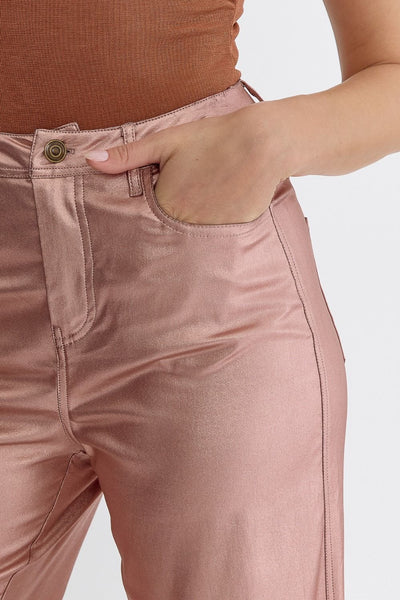 Rosie Metallic Cropped Pants