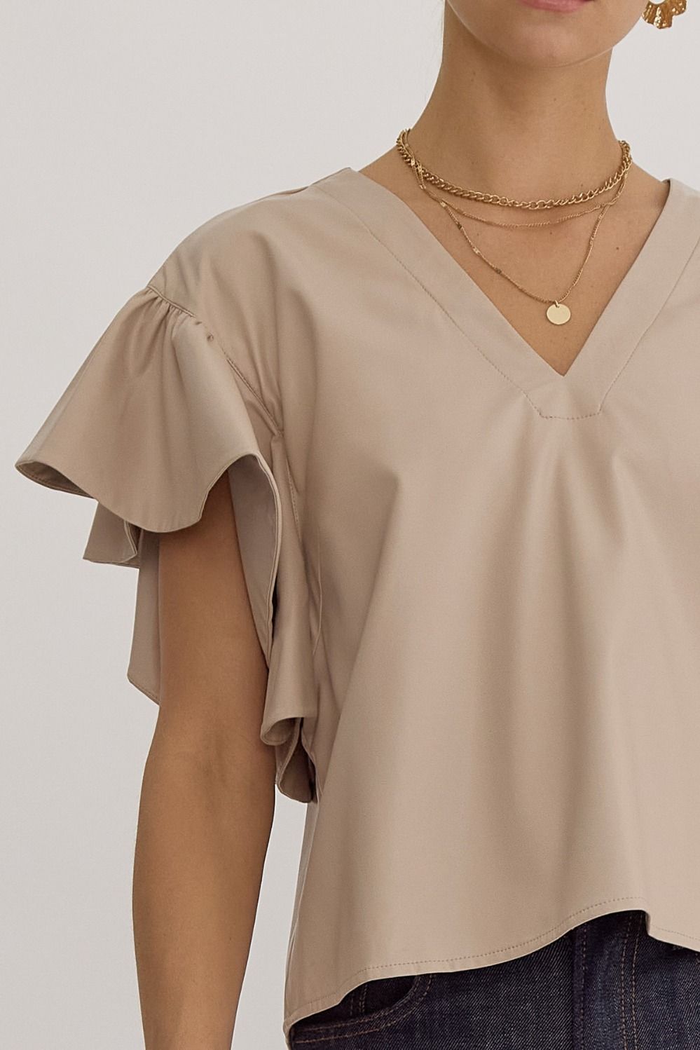 Lilah Faux Leather Top