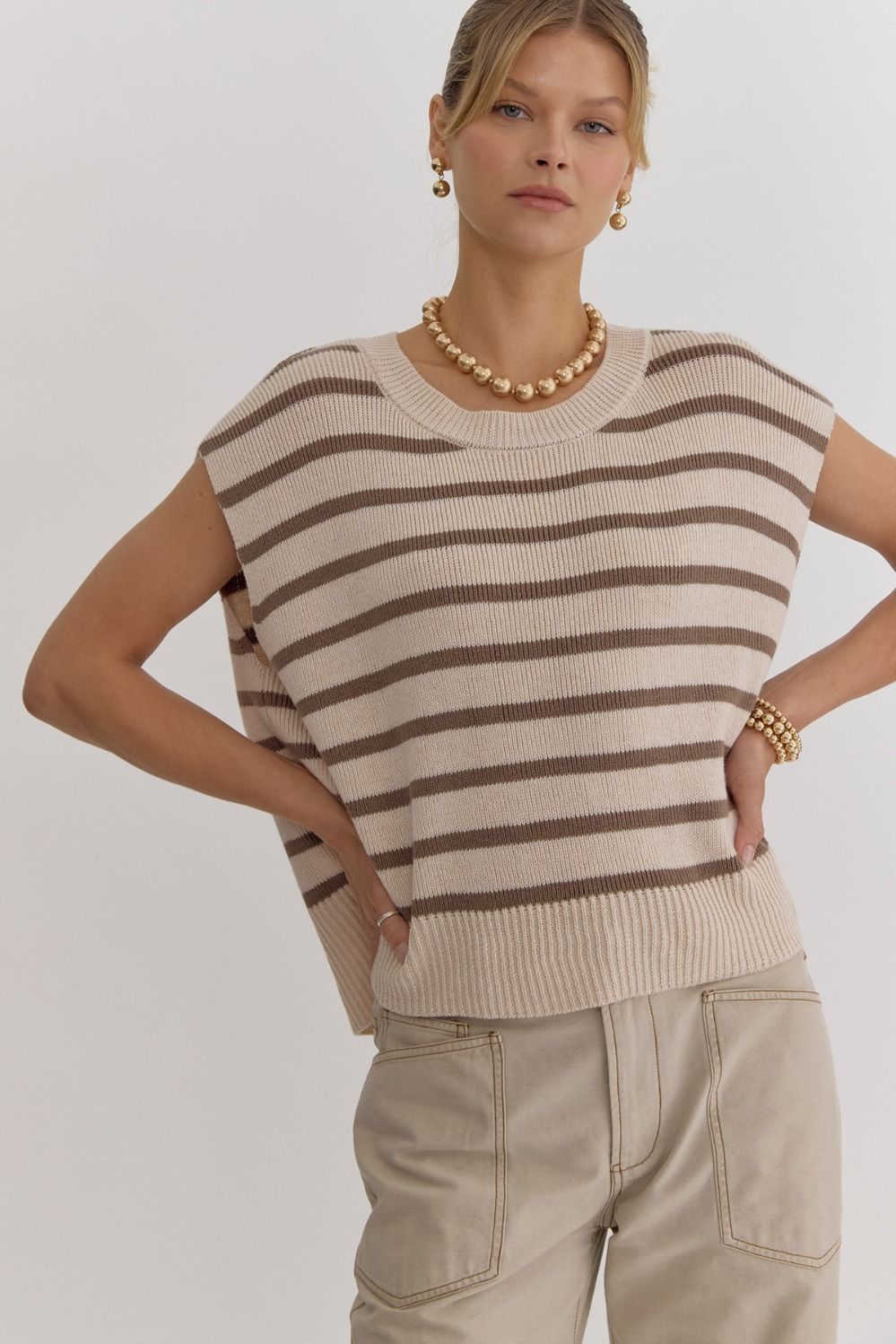 Sonny Striped Knit Top