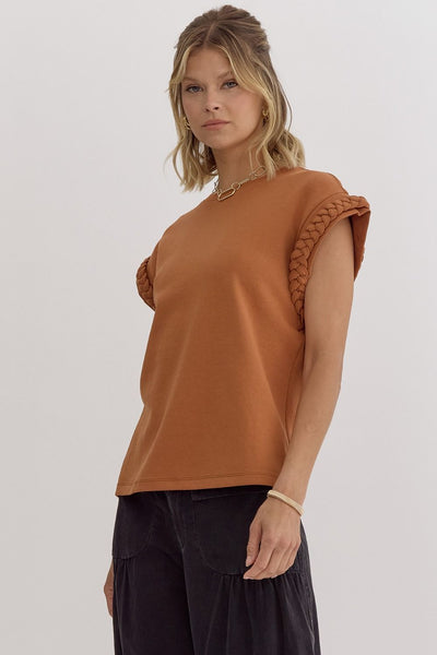 Breanne Braided Knit Top