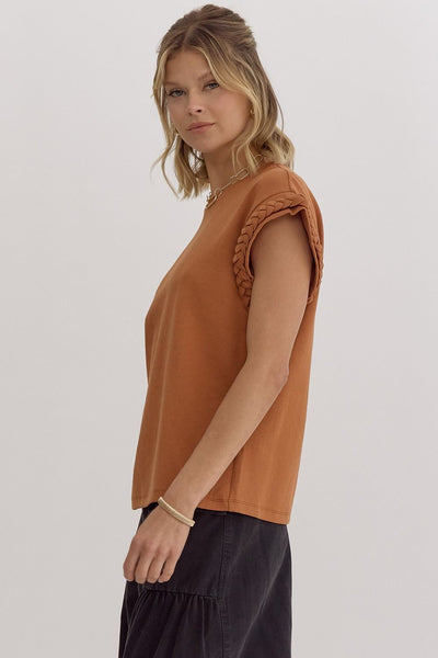 Breanne Braided Knit Top