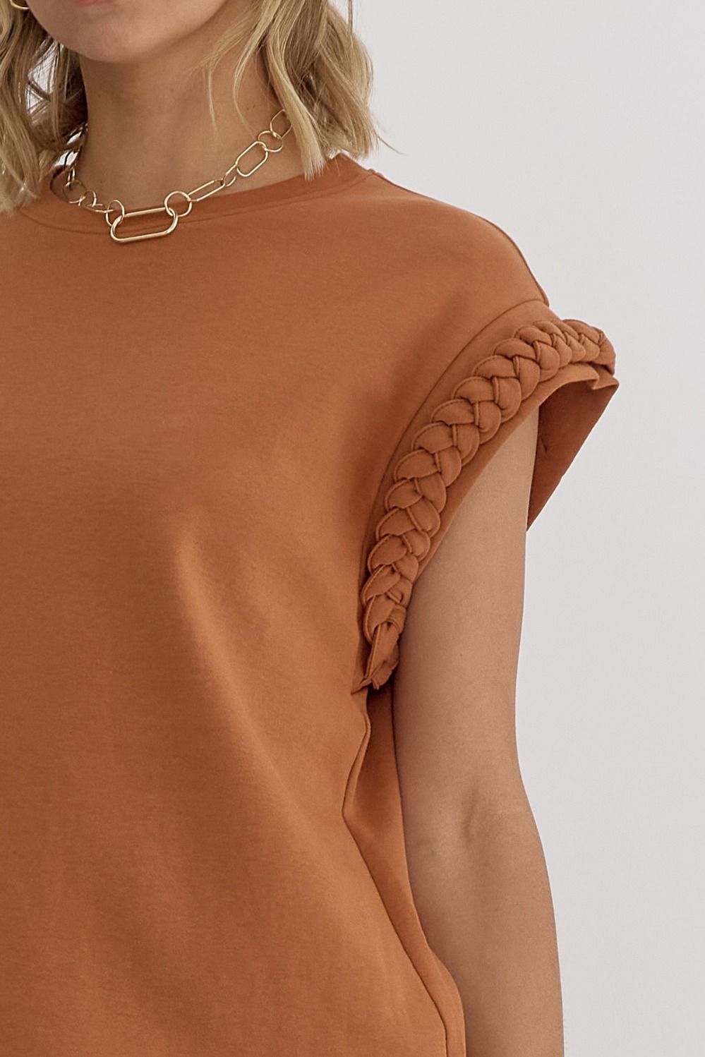 Breanne Braided Knit Top