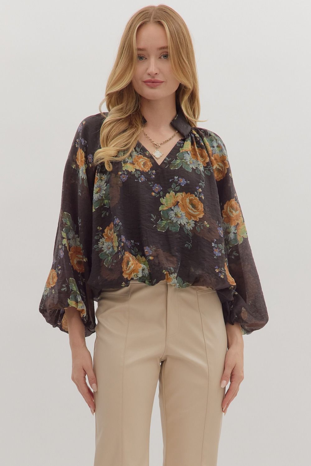 Honey Floral  Top