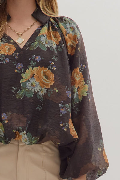 Honey Floral  Top