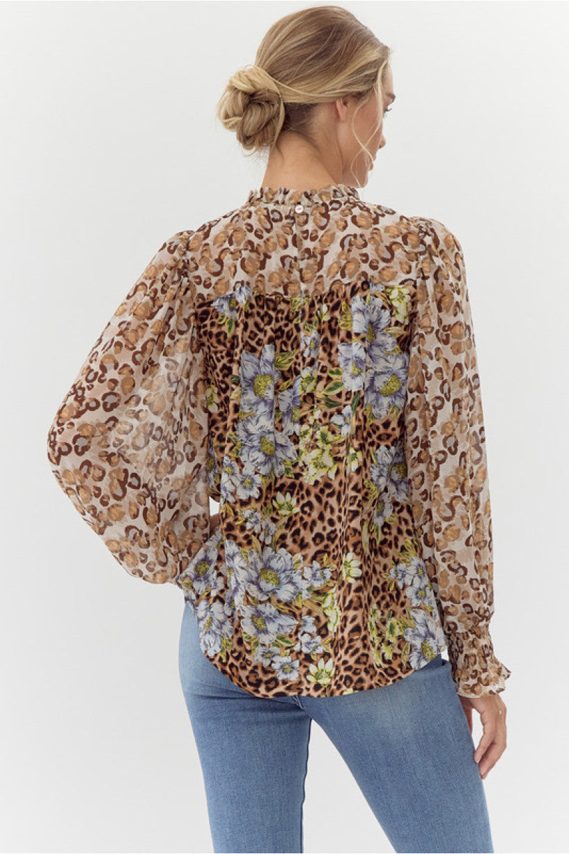 Amie Animal Print Blouse