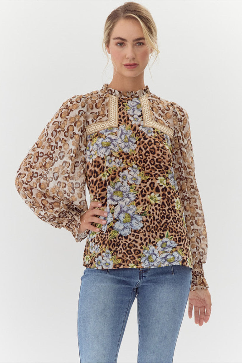 Amie Animal Print Blouse