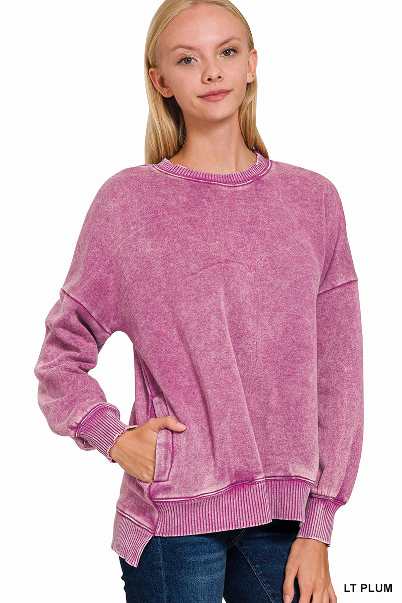 Nadia Mineral Washed Pullover