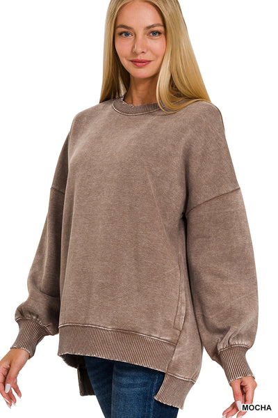 Nadia Mineral Washed Pullover