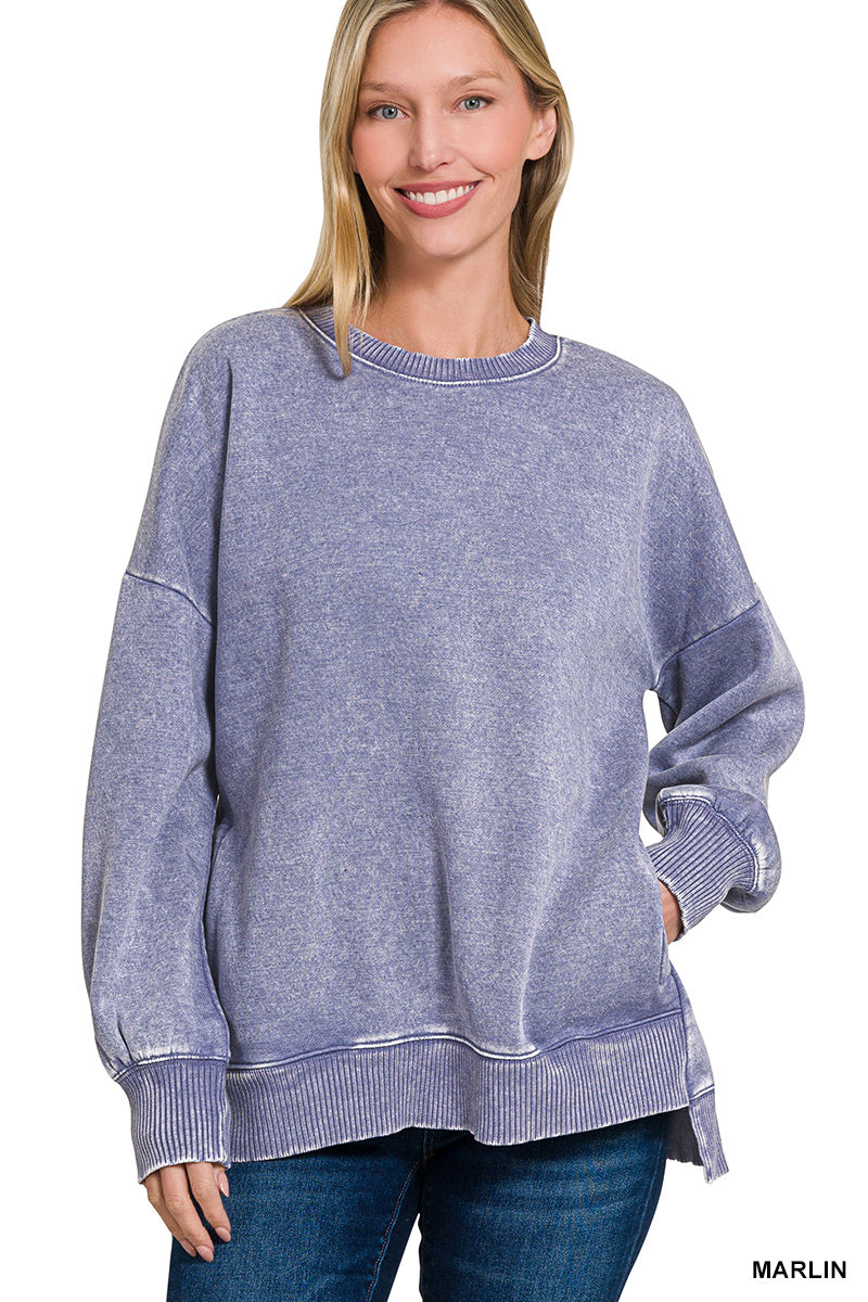 Nadia Mineral Washed Pullover
