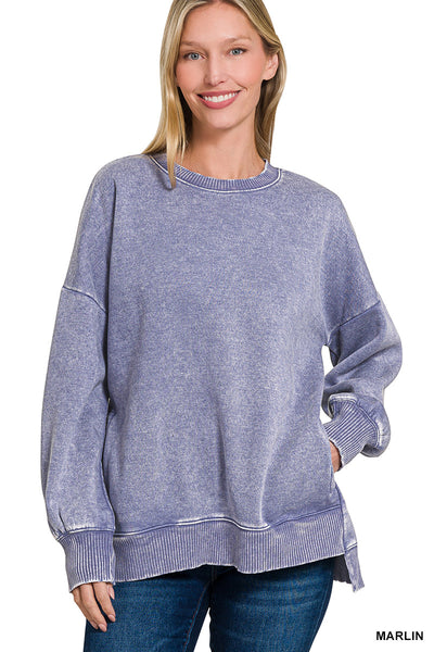 Nadia Mineral Washed Pullover