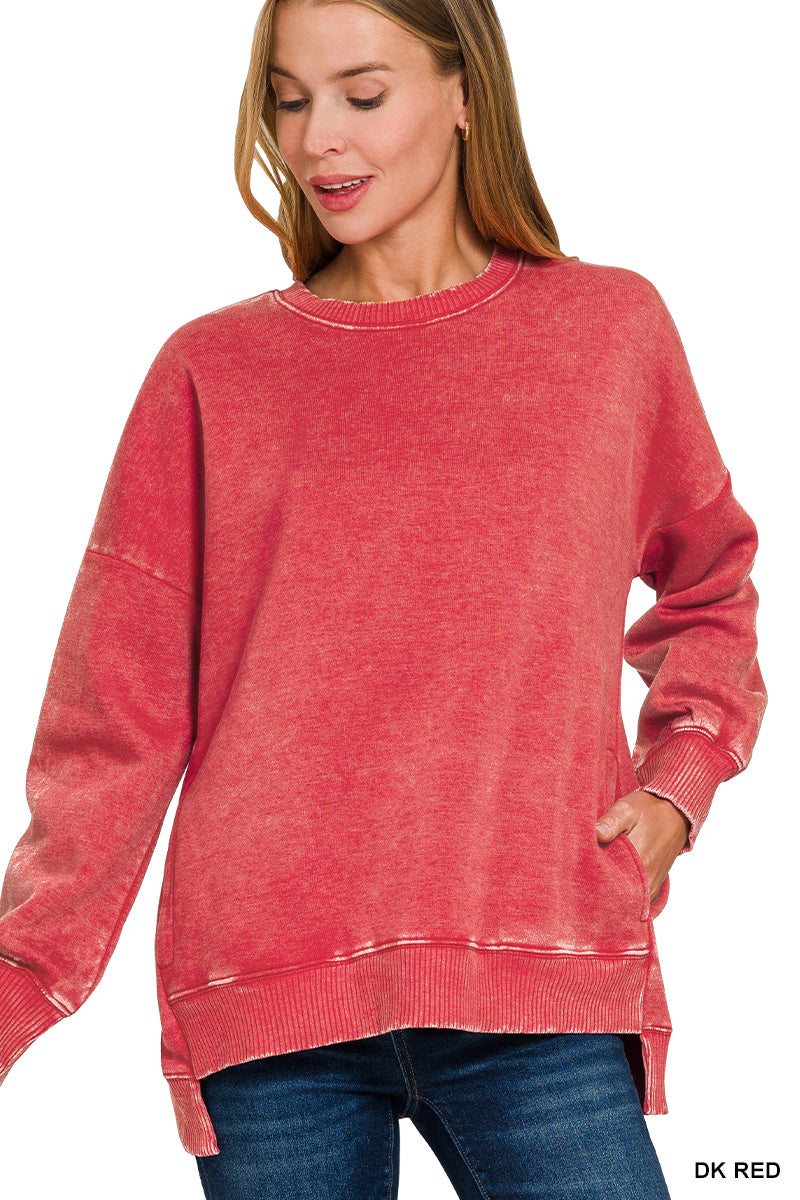 Nadia Mineral Washed Pullover