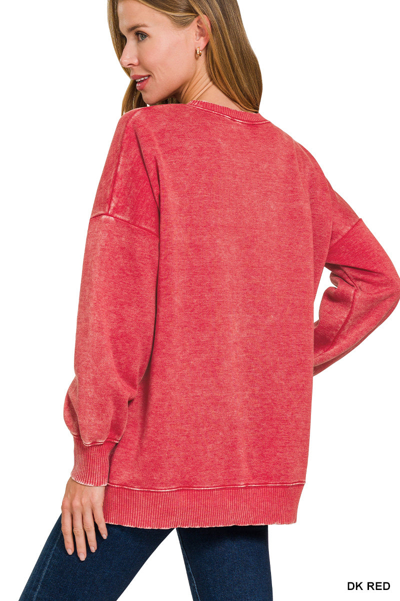 Nadia Mineral Washed Pullover