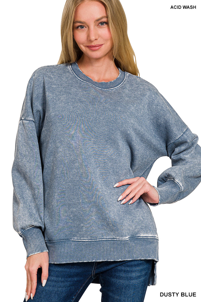 Nadia Mineral Washed Pullover