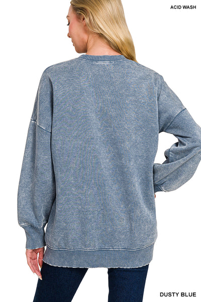 Nadia Mineral Washed Pullover