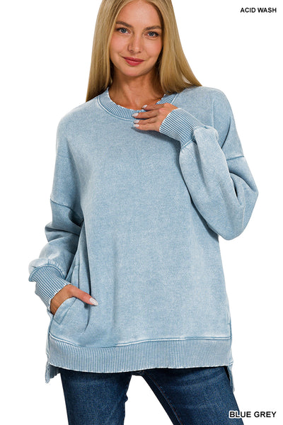 Nadia Mineral Washed Pullover