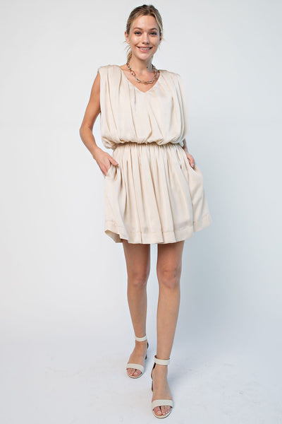 Maggie Satin Dress/Romper