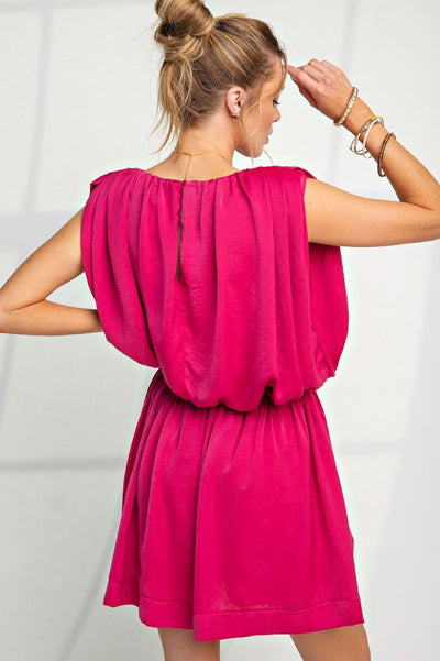 Maggie Satin Dress/Romper