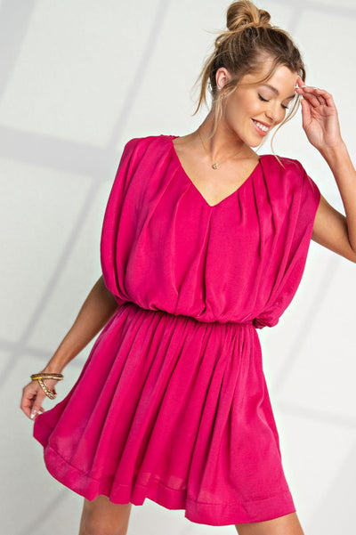 Maggie Satin Dress/Romper