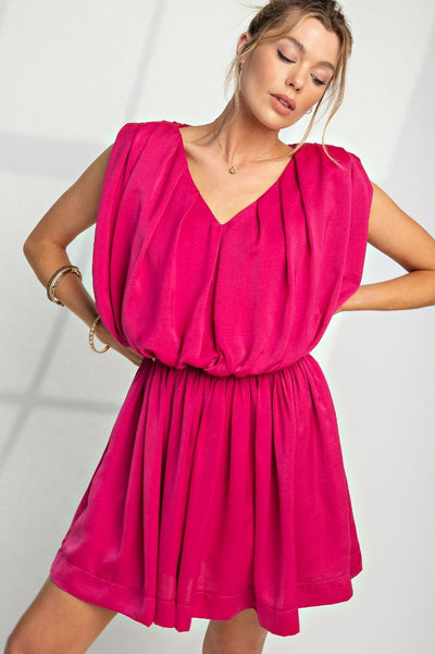 Maggie Satin Dress/Romper