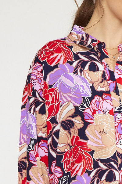 Missy Floral Shirt Dress