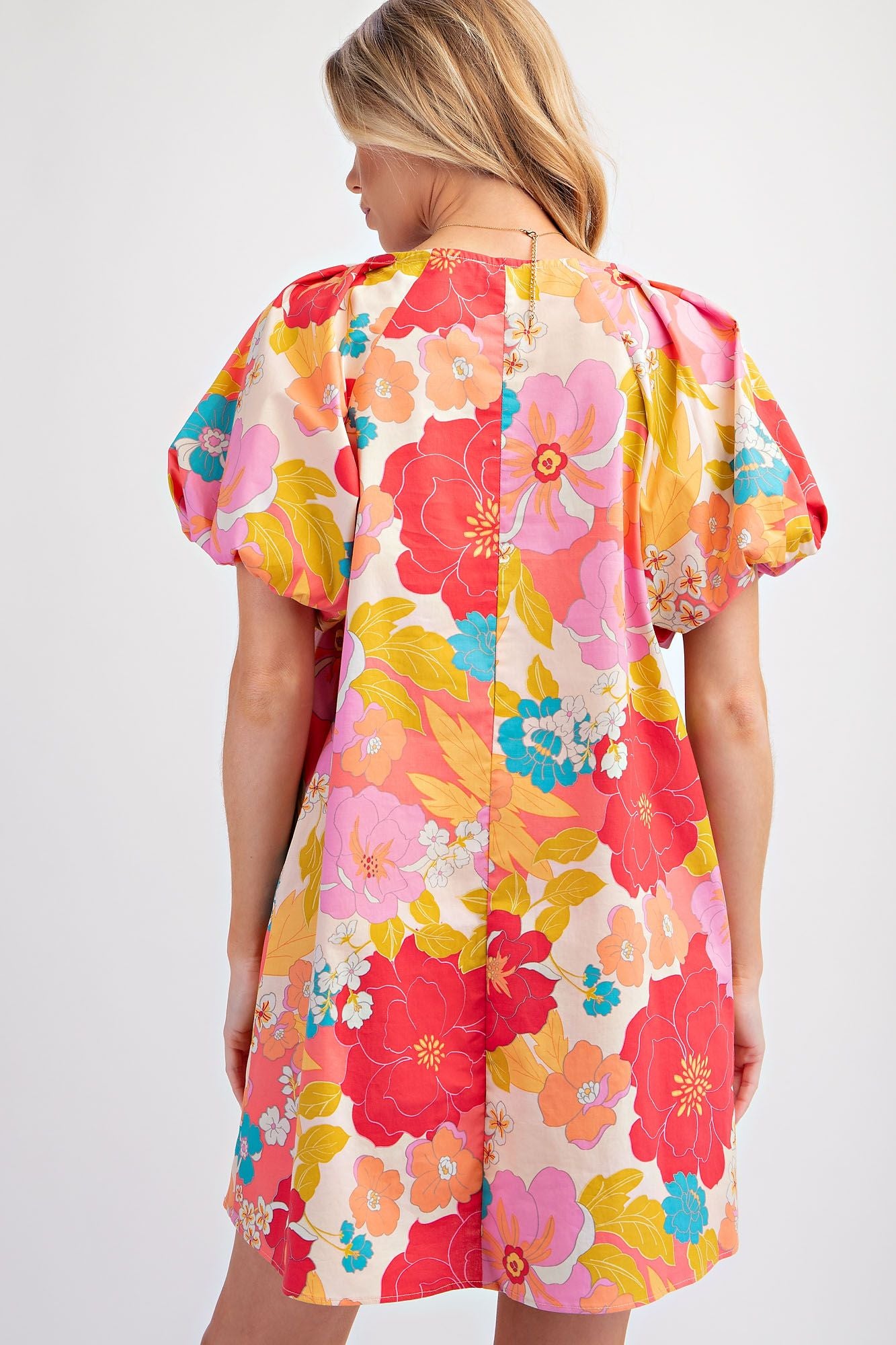 Riley Floral Print Shift Dress