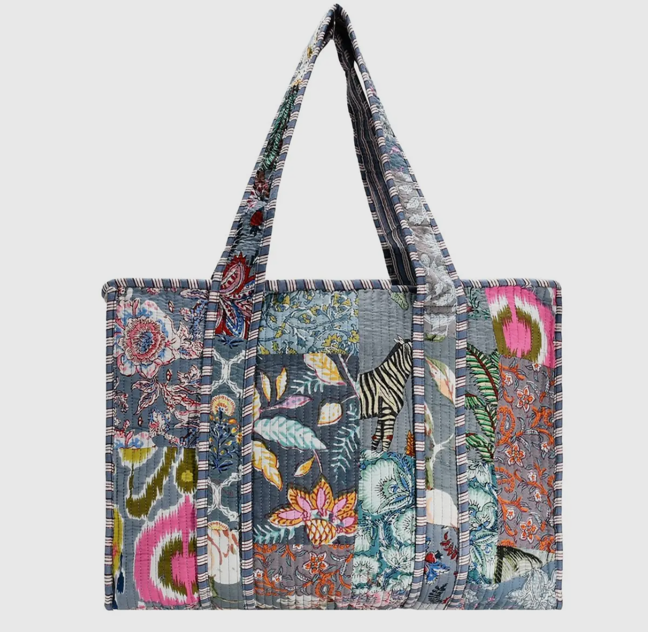 Cotton Patch Block Tote B