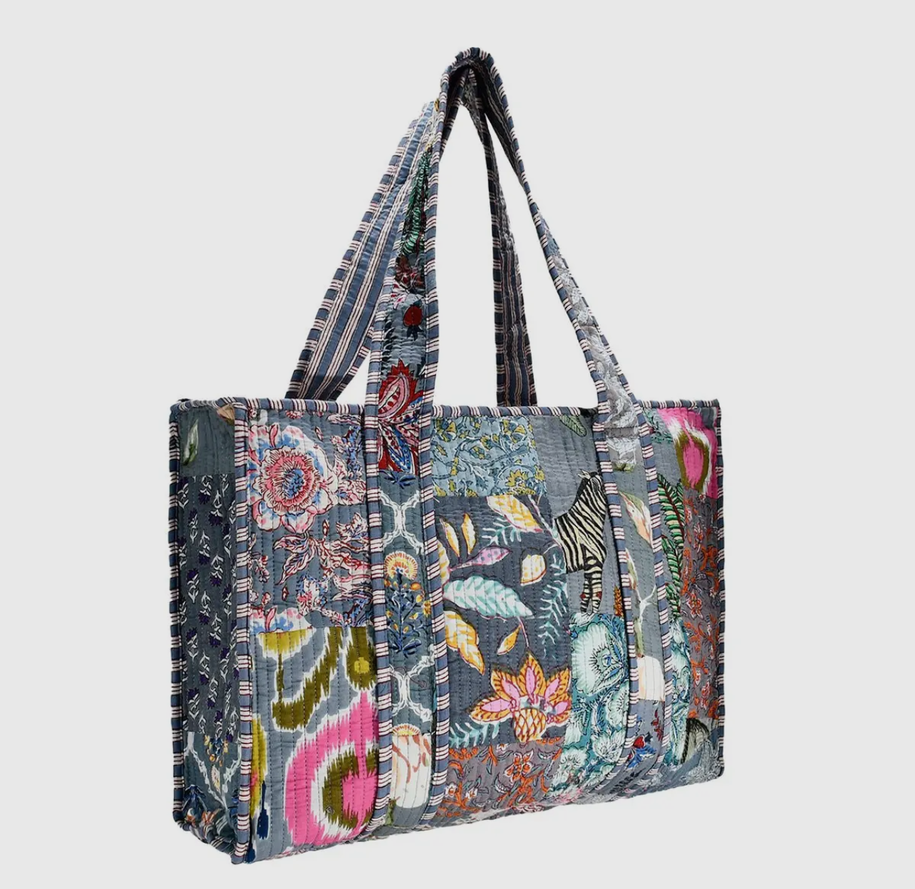Cotton Patch Block Tote B
