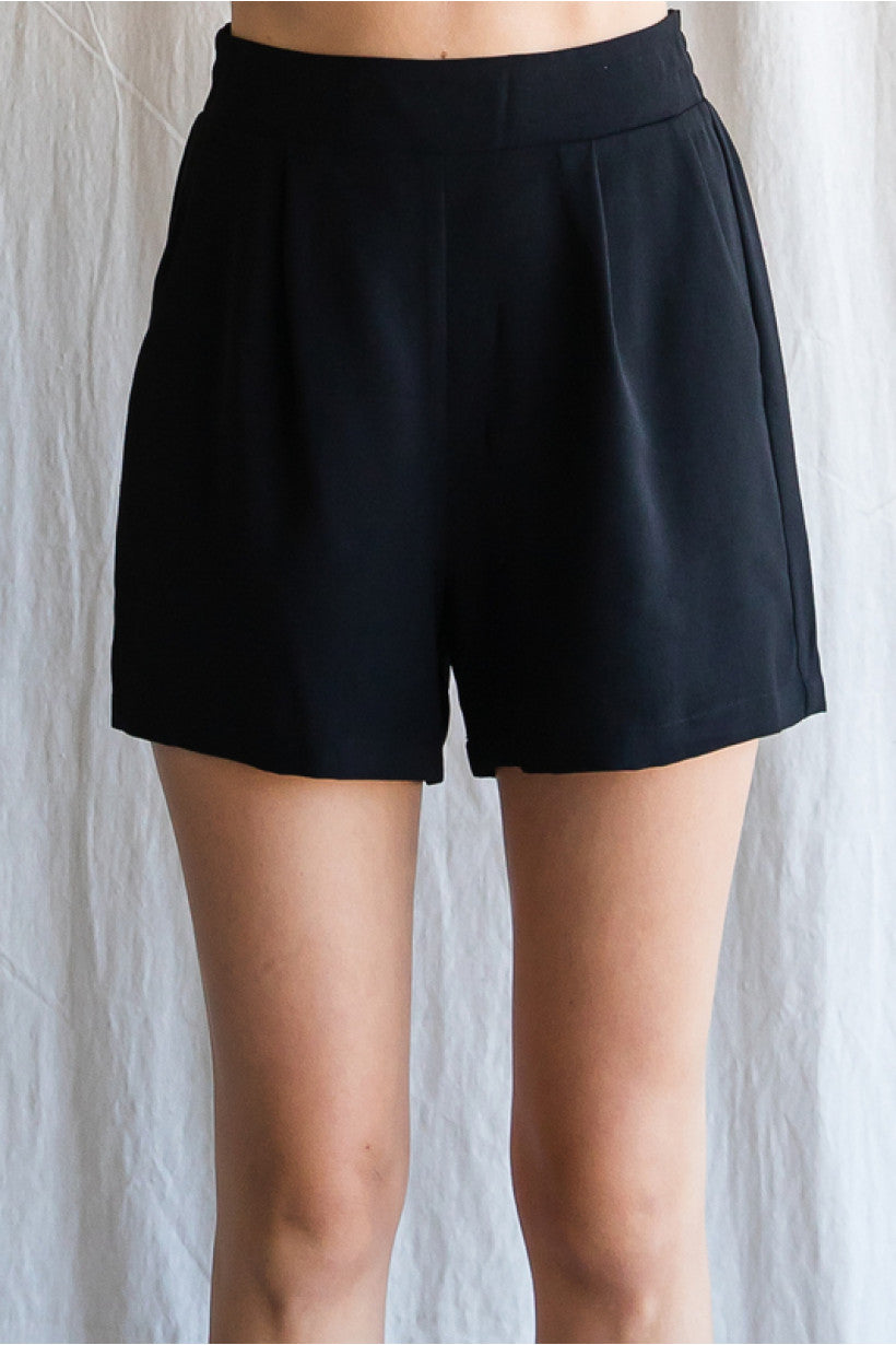 Toni Black Pull-On Shorts